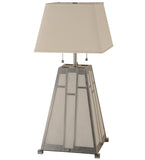 31"H Double Bar Mission Table Lamp