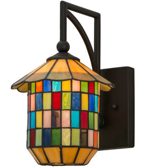 8"W Meyer Lantern Outdoor Wall Sconce