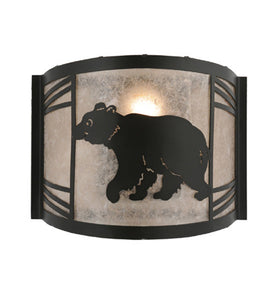 12"W Happy Bear Left Wall Sconce