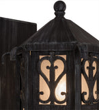 9"W Caprice Lantern Outdoor Wall Sconce