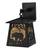 7"W Bear Outdoor Hanging Wall Sconce
