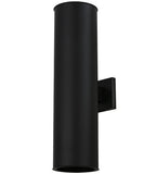 8.5"W Cilindro All Aperto Outdoor Wall Sconce