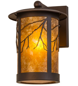  8"W Branches Rustic Outdoor Wall Sconce