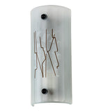 5"W Mewtro Fusion Twigs Contemporary Lodge Wall Sconce