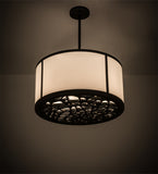 24"W Cilindro Cellog Contemporary Pendant