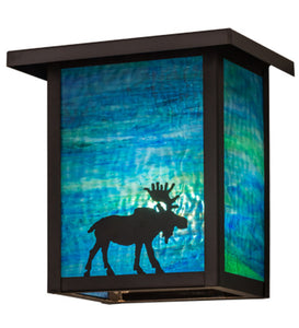 8"W Hyde Park Moose Outdoor Wall Sconce