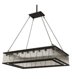 60"L Marquee Oblong Glam Contemporary Pendant