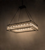 60"L Marquee Oblong Glam Contemporary Pendant