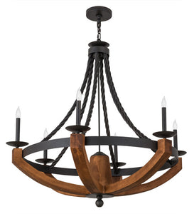 42"W Rustic Doyle Chandelier