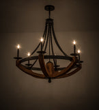 42"W Rustic Doyle Chandelier