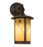 8"W Fulton Spider Web Hanging Outdoor Wall Sconce