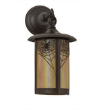 8"W Fulton Spider Web Hanging Outdoor Wall Sconce