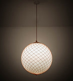 24"W Malla Pelota Contemporary Ceiling Pendant