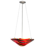 18"W Metro Fusion Marina Contemporary Inverted Pendant | Smashing Stained Glass & Lighting