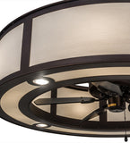 45"W Smythe Craftsman Chandel-Air Ceiling Fan