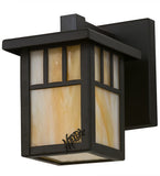 5"W Hyde Park Double Bar Mission Solid Mount Outdoor Wall Sconce