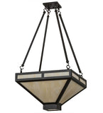 18"Sq Whitewing Modern Inverted Pendant