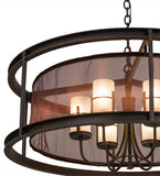 36"W Cordoba 6 Lt Modern Pendant