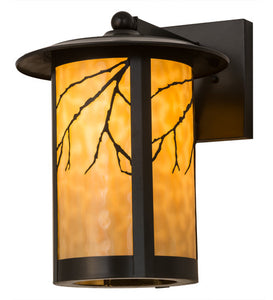 10"W Fulton Branches Outdoor Wall Sconce