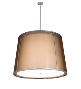 42"W Contemporary Cilindro Textrene Tapered Pendant