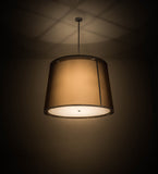 42"W Contemporary Cilindro Textrene Tapered Pendant