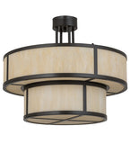 24"W Jayne 2 Tier Modern Pendant