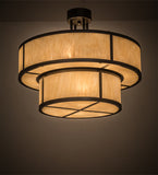 24"W Jayne 2 Tier Modern Pendant