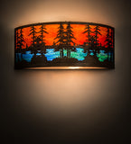  30"W Tall Pines Wall Sconce