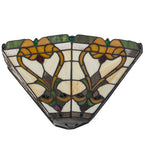 16"W Middleton Victorian Stained Glass Wall Sconce