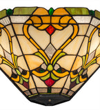16"W Middleton Victorian Stained Glass Wall Sconce
