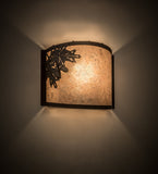 12"W Oak Leaf & Acorn Wall Sconce