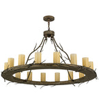 48"W Loxley Branches 16 Lt Lodge Chandelier