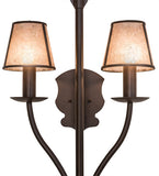 20"W Nehring 2 Lt Contemporary Wall Sconce
