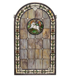 23"W X 40"H Lamb of God Stained Glass Window