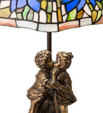 23"H Tiffany Poinsettia Accent Lamp