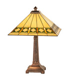 24"H Diamond Band Mission Table Lamp
