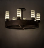 48"W Molle Cilindro 8 Lt Contemporary Chandelier