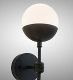 6"W Bola Deux Contemporary Wall Sconce