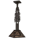 10"Sq Whispering Pines Tall Pines Pendant