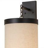 10"W Cilindro Textrene Hanging Contemporary Wall Sconce