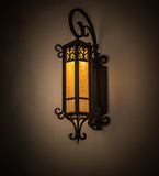 12"W Caprice Lantern Victorian Outdoor Wall Sconce-