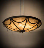 42"W Carousel Contemporary Glam Inverted Pendant