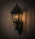 9"W Arnette Lantern Victorian Outdoor Wall Sconc