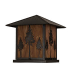 17.5"Sq Great Pines Rustic Lodge Pier Mount