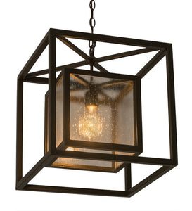 16"Sq Kitzi Box Modern Pendant