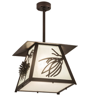 14"Sq Stillwater Scotch Pine Pendant