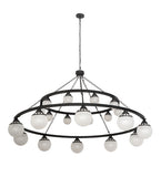 96"W Bola Tavern 20 Lt Two Tier Contemporary Chandelier