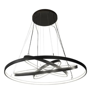60"W Anillo 4 Ring Cascading Pendant