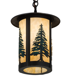 10"W Fulton Tall Pines Outdoor Pendant