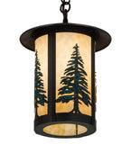 10"W Fulton Tall Pines Outdoor Pendant